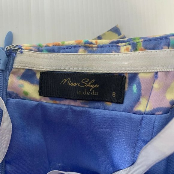 Miss Shop Womens La De Da Vintage Y2K Layered Frill Dress Pastel Size 8 - Picture 3 of 8